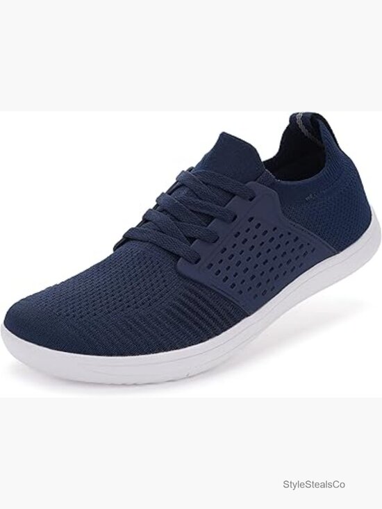 Wide Minimalist Barefoot Sneakers Zero Drop Midfoot Stability Lace-Up Trail main image 5